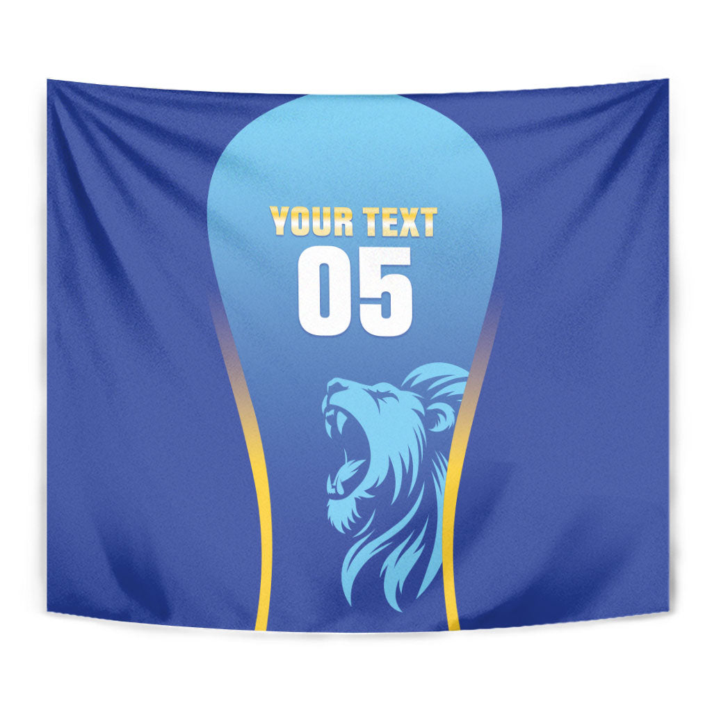 Custom Saint Lucia 2026 Cricket Tapestry Kings Never Fall