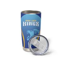 Custom Saint Lucia 2026 Cricket Tumbler Cup Kings Never Fall