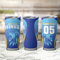Custom Saint Lucia 2026 Cricket Tumbler Cup Kings Never Fall