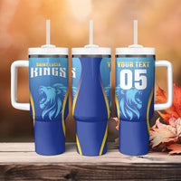 Custom Saint Lucia 2026 Cricket Tumbler With Handle Kings Never Fall