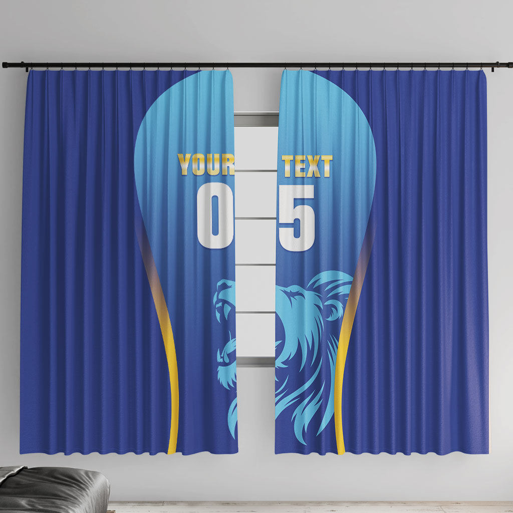 Custom Saint Lucia 2026 Cricket Window Curtain Kings Never Fall