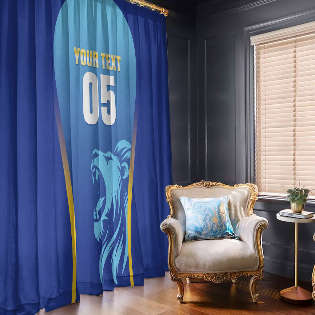 Custom Saint Lucia 2026 Cricket Window Curtain Kings Never Fall