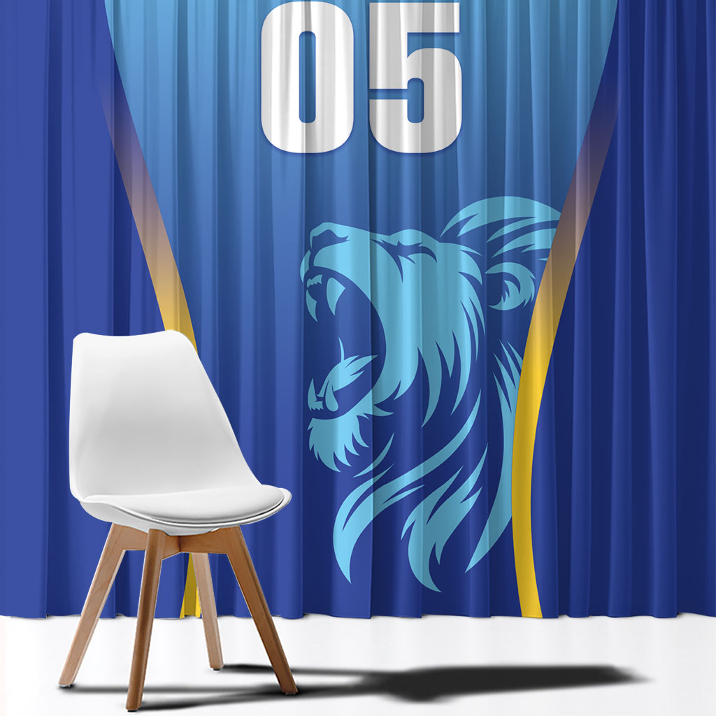 Custom Saint Lucia 2026 Cricket Window Curtain Kings Never Fall