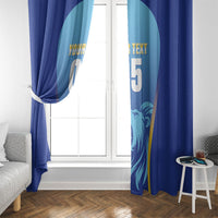 Custom Saint Lucia 2026 Cricket Window Curtain Kings Never Fall