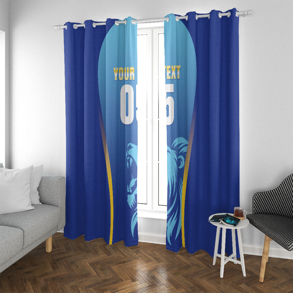 Custom Saint Lucia 2026 Cricket Window Curtain Kings Never Fall