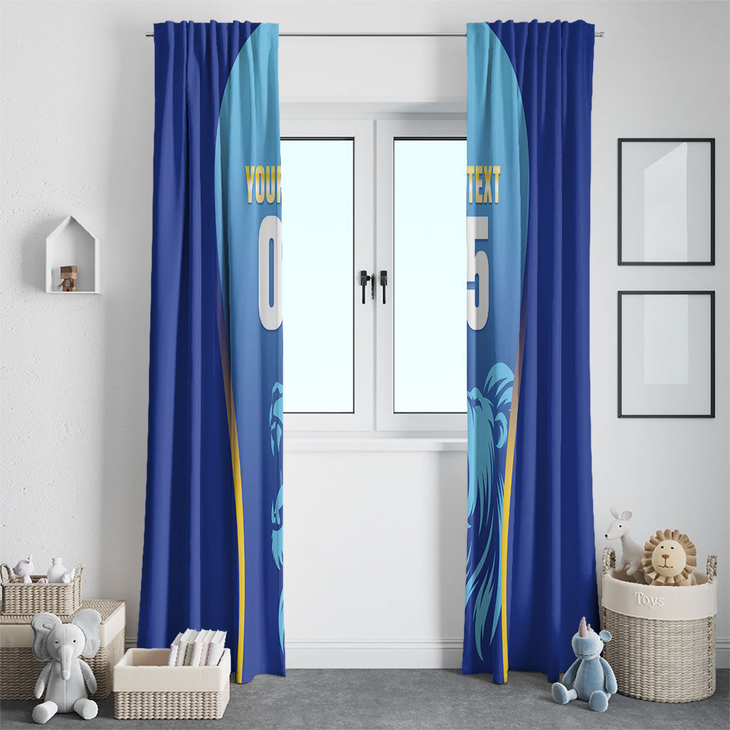 Custom Saint Lucia 2026 Cricket Window Curtain Kings Never Fall