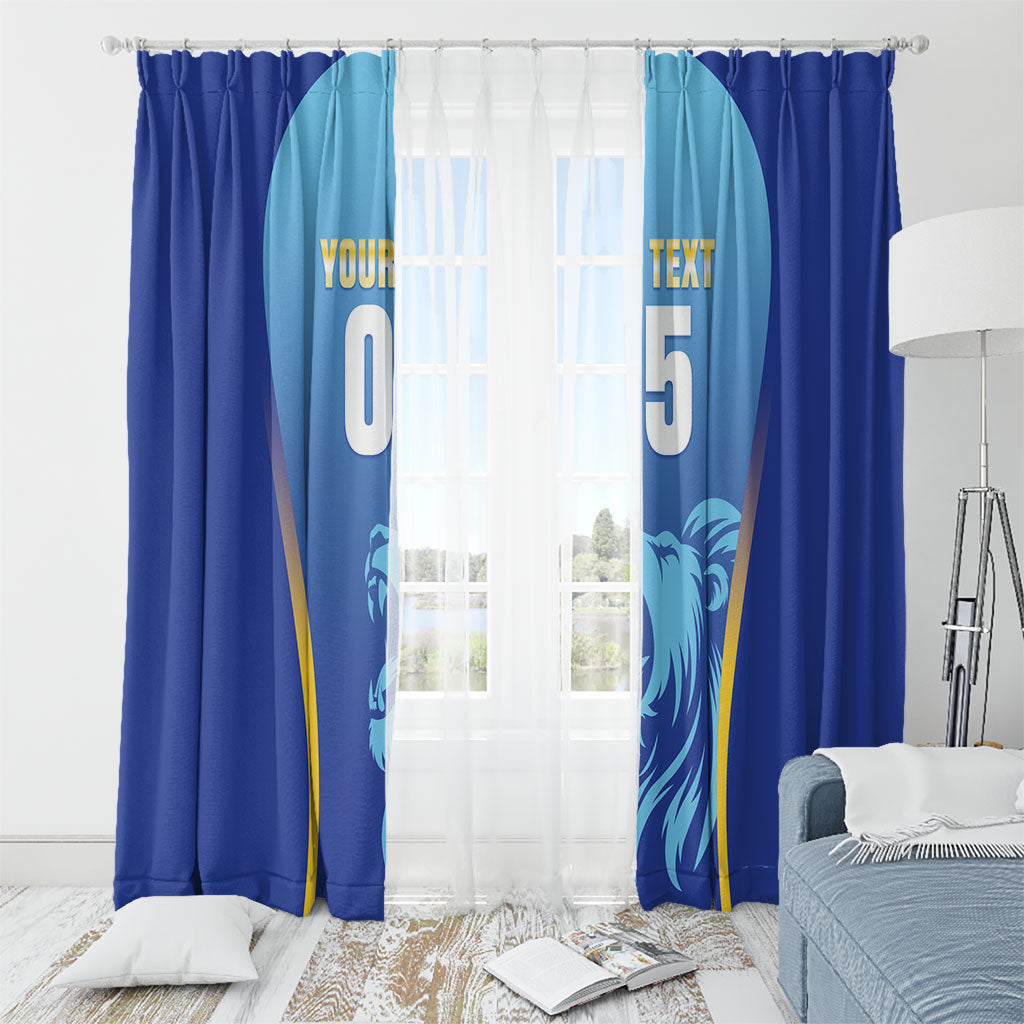 Custom Saint Lucia 2026 Cricket Window Curtain Kings Never Fall