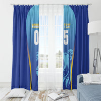 Custom Saint Lucia 2026 Cricket Window Curtain Kings Never Fall