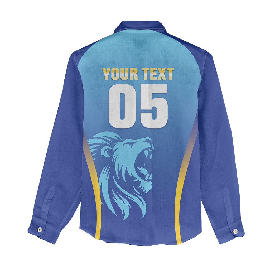 Custom Saint Lucia 2026 Cricket Women Casual Shirt Kings Never Fall