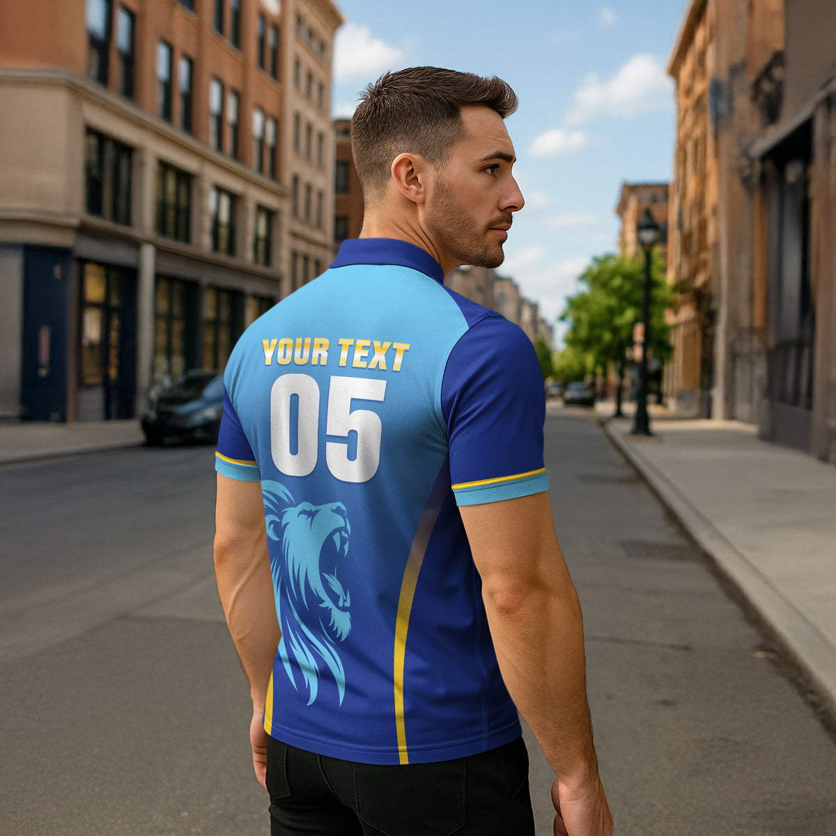 Custom Saint Lucia 2026 Cricket Zipper Polo Shirt Kings Never Fall