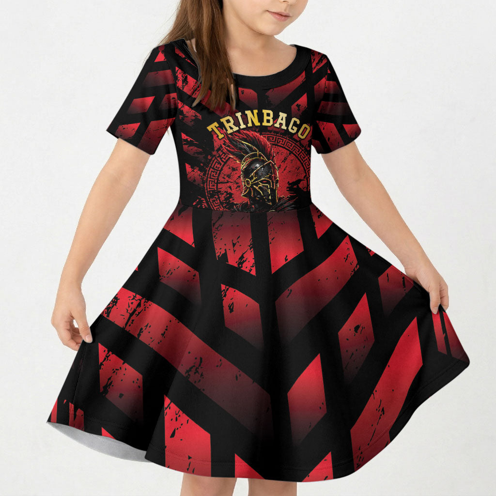 Custom Trinbago 2026 Cricket Kid Short Sleeve Dress Ride To Victory