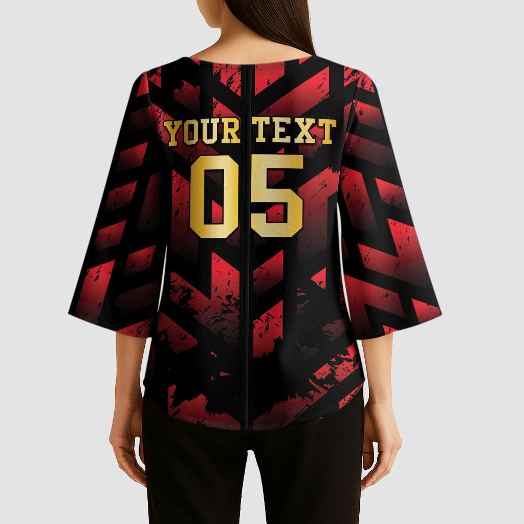 Custom Trinbago 2026 Cricket Kimono Sleeve Blouse Ride To Victory