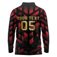 Custom Trinbago 2026 Cricket Long Sleeve Polo Shirt Ride To Victory