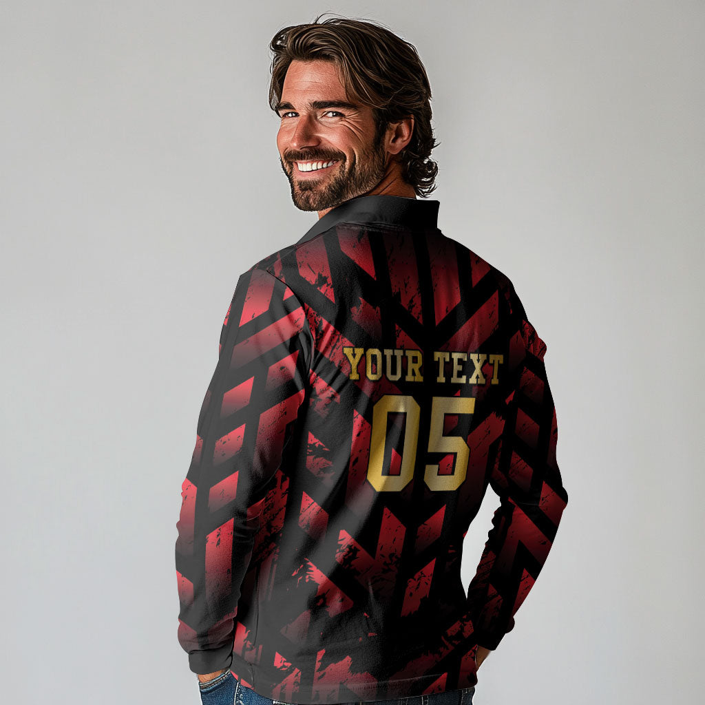 Custom Trinbago 2026 Cricket Long Sleeve Polo Shirt Ride To Victory
