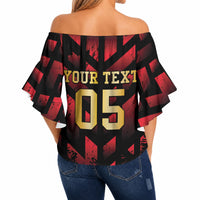 Custom Trinbago 2026 Cricket Off Shoulder Wrap Waist Top Ride To Victory