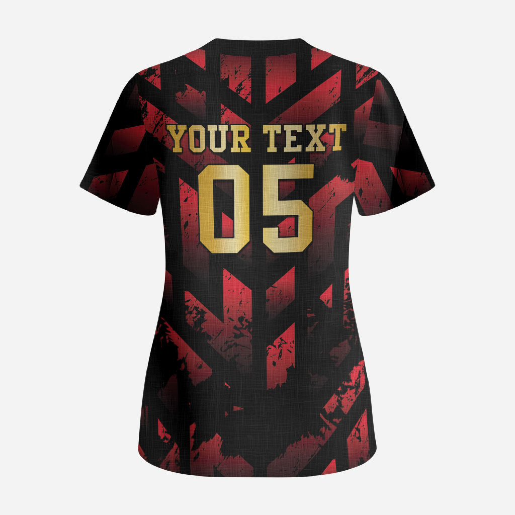 Custom Trinbago 2026 Cricket Scrub Top Ride To Victory