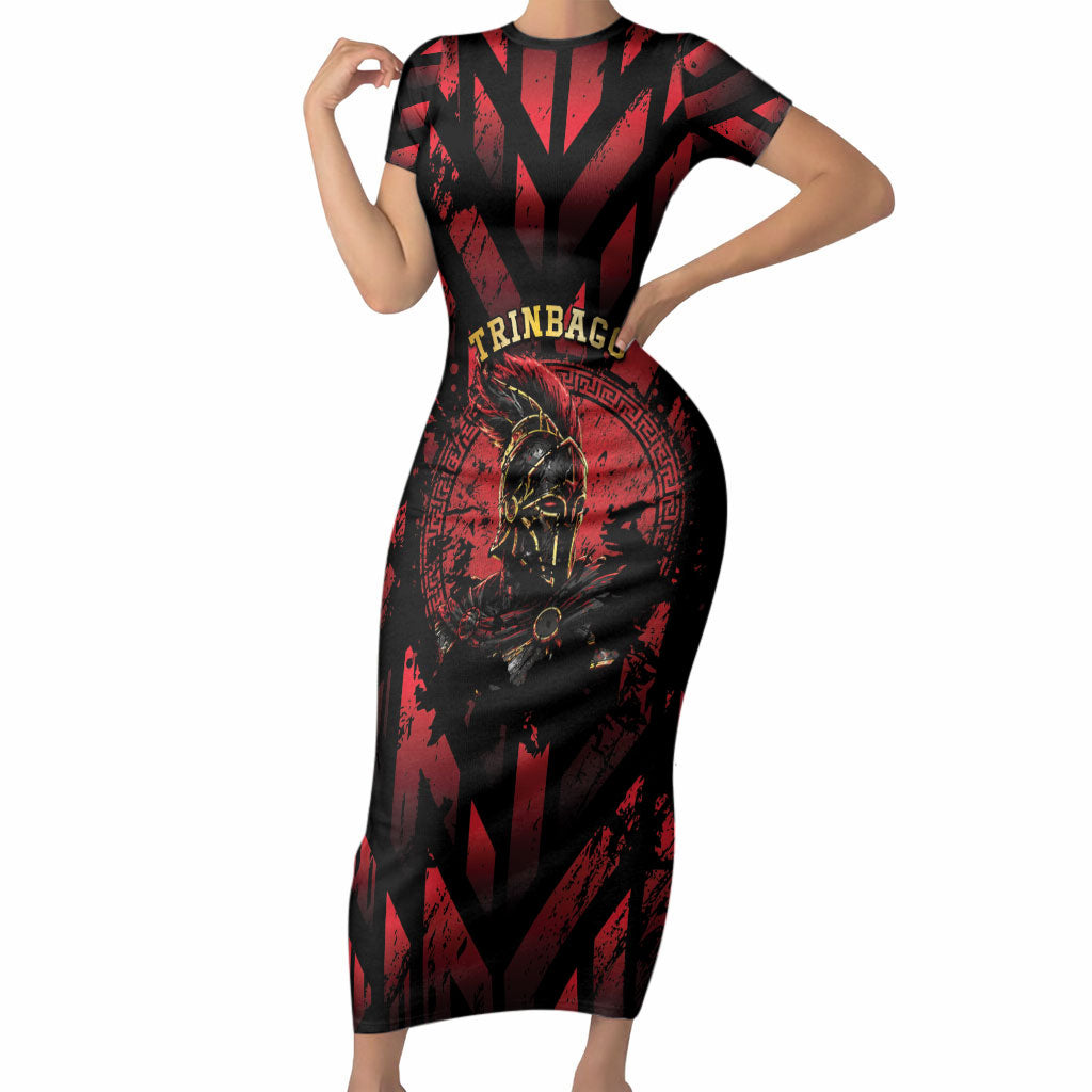 Custom Trinbago 2026 Cricket Short Sleeve Bodycon Dress Ride To Victory