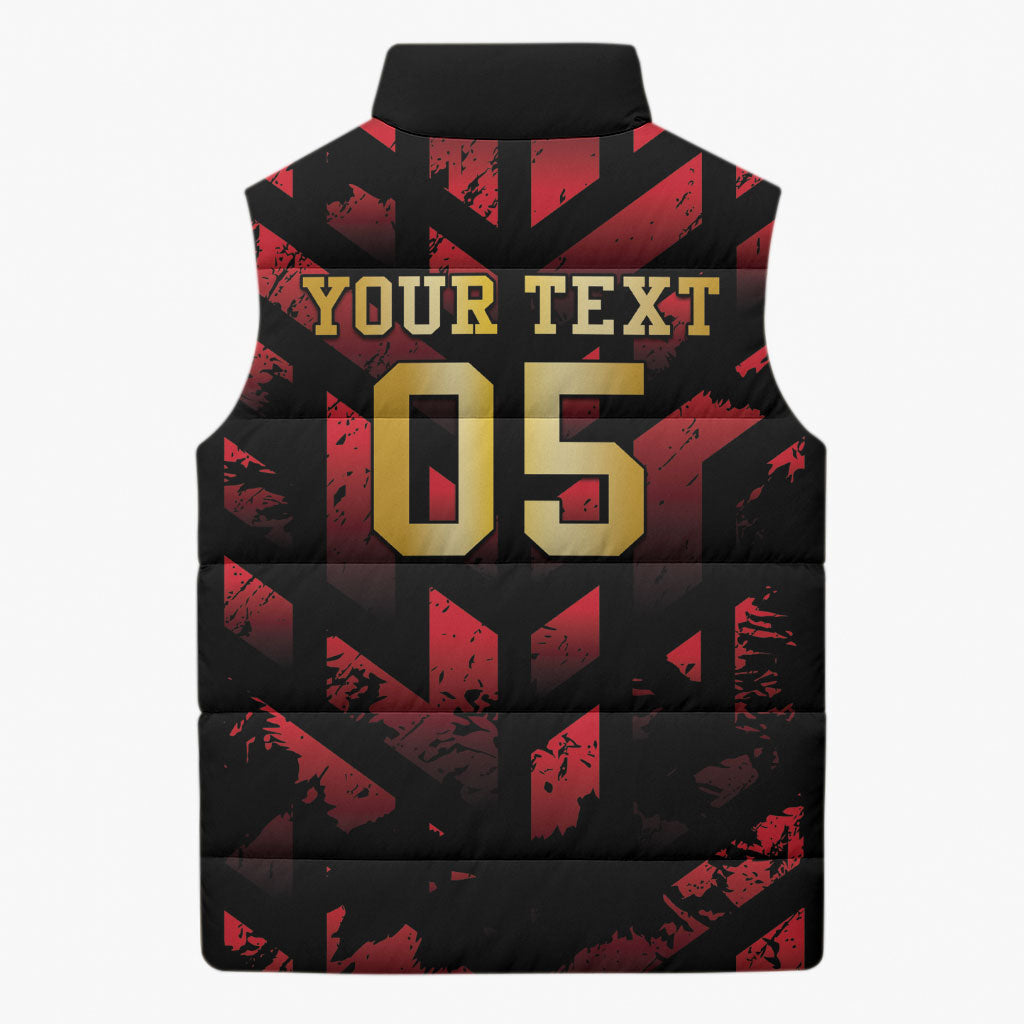 Custom Trinbago 2026 Cricket Sleeveless Puffer Jacket Ride To Victory