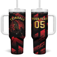 Custom Trinbago 2026 Cricket Tumbler With Handle Ride To Victory