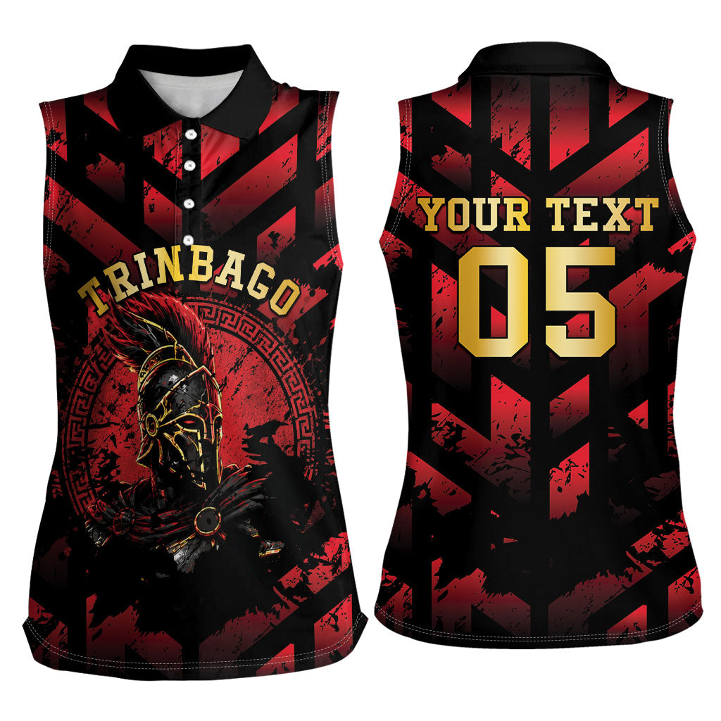 Custom Trinbago 2026 Cricket Women Sleeveless Polo Shirt Ride To Victory