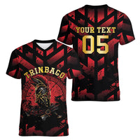 Custom Trinbago 2026 Cricket Women V-Neck T-Shirt Ride To Victory