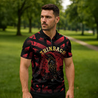 Custom Trinbago 2026 Cricket Zipper Polo Shirt Ride To Victory