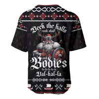 Funny Vikings Christmas Baseball Jersey Falalalala Valhalla LT05 - Wonder Print Shop