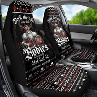 Funny Vikings Christmas Car Seat Cover Falalalala Valhalla LT05 - Wonder Print Shop