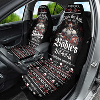 Funny Vikings Christmas Car Seat Cover Falalalala Valhalla LT05 - Wonder Print Shop
