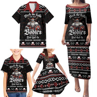 Funny Vikings Christmas Family Matching Puletasi and Hawaiian Shirt Falalalala Valhalla LT05 - Wonder Print Shop