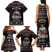 Funny Vikings Christmas Family Matching Tank Maxi Dress and Hawaiian Shirt Falalalala Valhalla LT05 - Wonder Print Shop