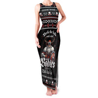 Funny Vikings Christmas Family Matching Tank Maxi Dress and Hawaiian Shirt Falalalala Valhalla LT05 - Wonder Print Shop