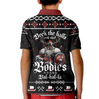 Funny Vikings Christmas Kid Polo Shirt Falalalala Valhalla LT05 - Wonder Print Shop