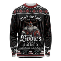 Funny Vikings Christmas Long Sleeve Shirt Falalalala Valhalla LT05 - Wonder Print Shop