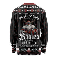 Funny Vikings Christmas Long Sleeve Shirt Falalalala Valhalla LT05 - Wonder Print Shop