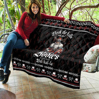 Funny Vikings Christmas Quilt Falalalala Valhalla LT05 - Wonder Print Shop