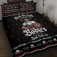Funny Vikings Christmas Quilt Bed Set Falalalala Valhalla LT05 - Wonder Print Shop