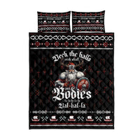 Funny Vikings Christmas Quilt Bed Set Falalalala Valhalla LT05 - Wonder Print Shop