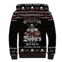 Funny Vikings Christmas Sherpa Hoodie Falalalala Valhalla LT05 - Wonder Print Shop