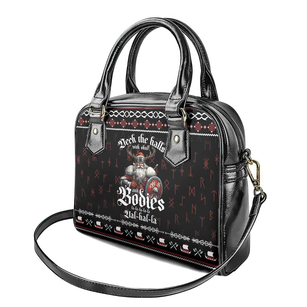 Funny Vikings Christmas Shoulder Handbag Falalalala Valhalla