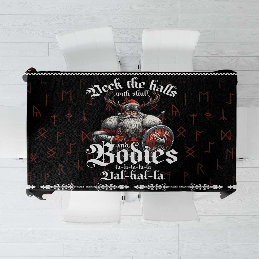 Funny Vikings Christmas Tablecloth Falalalala Valhalla LT05 - Wonder Print Shop