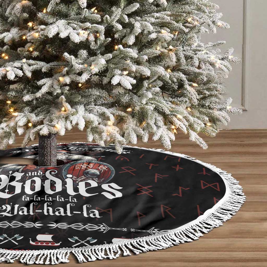 Funny Viking Christmas Tree Skirt Falalalala Valhalla LT05 - Wonder Print Shop