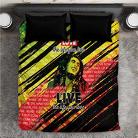 Reggae Legend Bedding Set Love The Life You Live Live The Life You Love