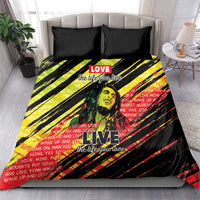 Reggae Legend Bedding Set Love The Life You Live Live The Life You Love