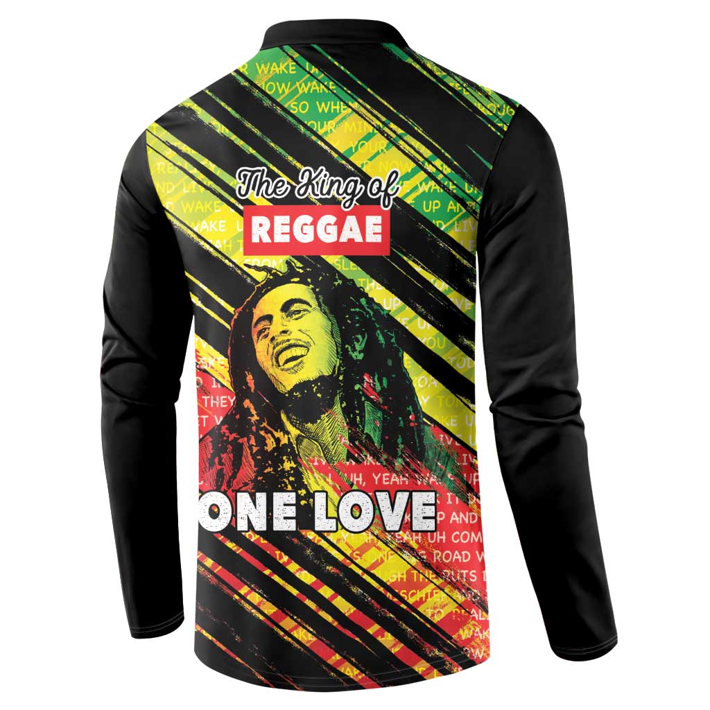 Reggae Legend Button Sweatshirt Love The Life You Live Live The Life You Love