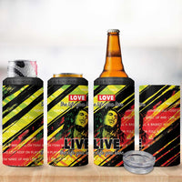 Reggae Legend 4 in 1 Can Cooler Tumbler Love The Life You Live Live The Life You Love