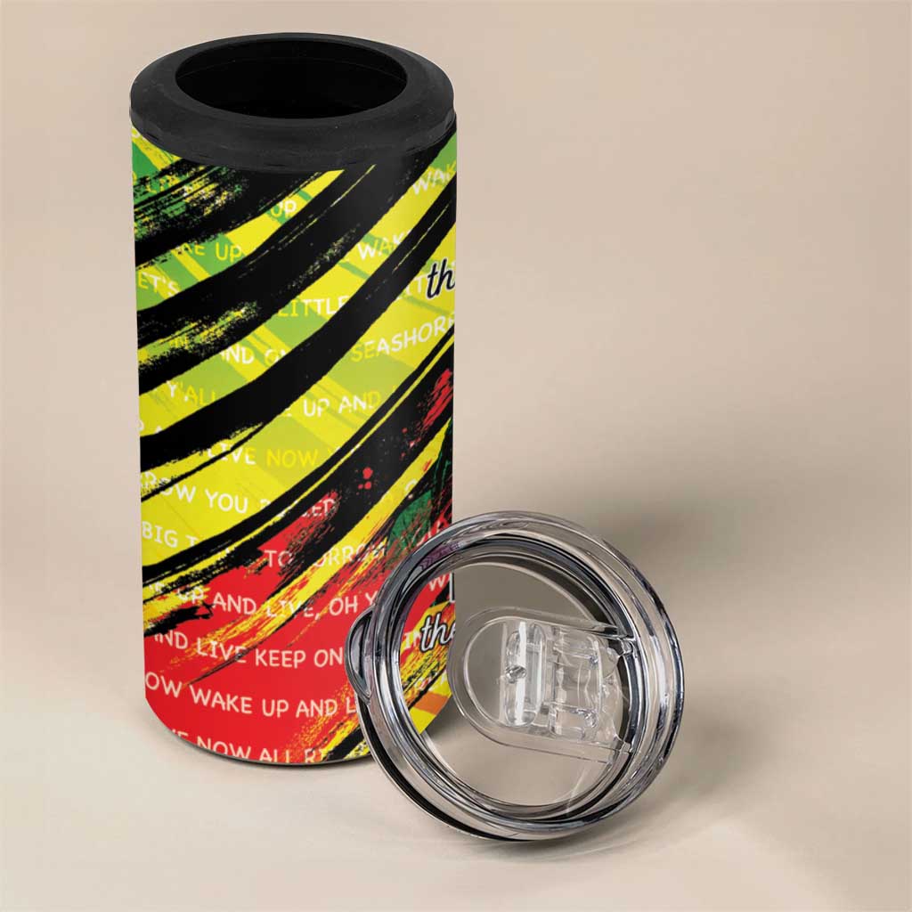 Reggae Legend 4 in 1 Can Cooler Tumbler Love The Life You Live Live The Life You Love