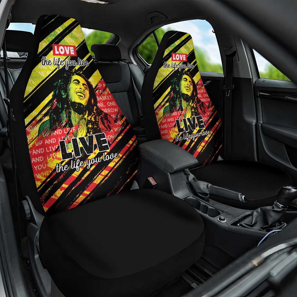 Reggae Legend Car Seat Cover Love The Life You Live Live The Life You Love