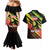 Reggae Legend Couples Matching Mermaid Dress and Hawaiian Shirt Love The Life You Live Live The Life You Love
