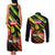 Reggae Legend Couples Matching Tank Maxi Dress and Long Sleeve Button Shirt Love The Life You Live Live The Life You Love